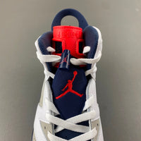 High Top Sneakers, White Red Gray Colorway, Lace Up Design, Casual Gift for Sneaker Fans