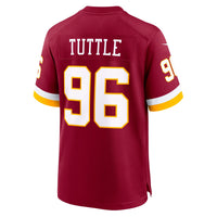 Washington Commanders Shy Tuttle Burgundy Team Game Jersey