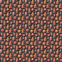 Christmas Cookie Gift Wrap, Gingerbread Cookie Wrapping Paper, Adorable Holiday Wrapping Paper, Festive Xmas Gift Wrap, Winter Wrapping Paper