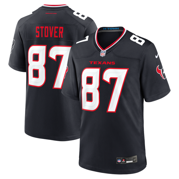 Houston Texans Cade Stover Navy Game Jersey