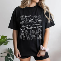 Pregnancy Announcement Shirt, Bumpin' Around the Christmas Tree T-Shirt, Adorable Maternity Christmas Tee, Holiday Baby Reveal Graphic T-Shirt