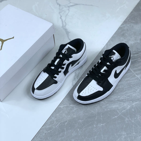 Low Top Sneakers, White Black Colorway, Lace Up Design, Casual Gift for Sneaker Fans