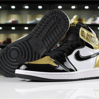 Sneakers, Black Gold Colorway, Lace Up Design, Casual Gift for Sneaker Fans