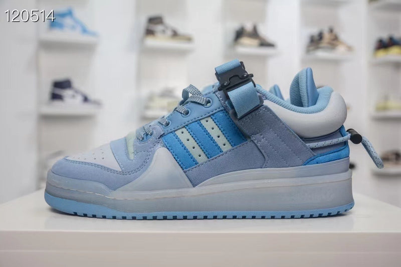Low Top Shoes, Blue Colorway, Lace Up Design, Casual Gift for Shoe Lovers