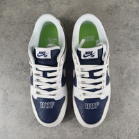Low Top Sneakers, Blue White Colorway, Lace Up Design, Casual Gift for Sneaker Fans