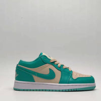 Low Top Sneakers, Blue Green Colorway, Lace Up Design, Casual Gift for Sneaker Fans