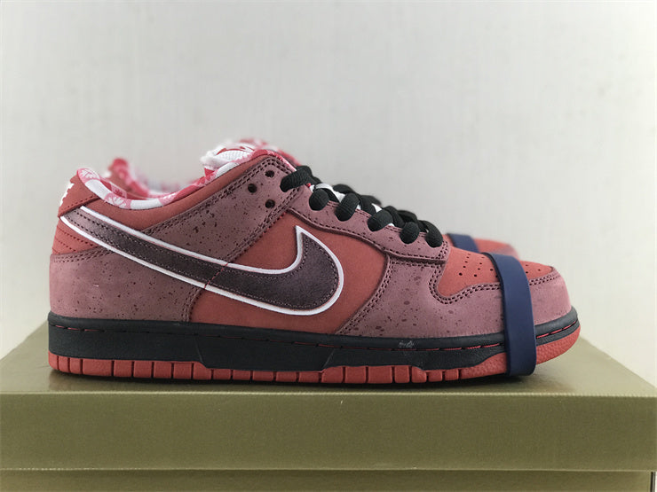 Low Top Sneakers, Red Colorway, Lace Up Design, Casual Gift for Sneaker Fans