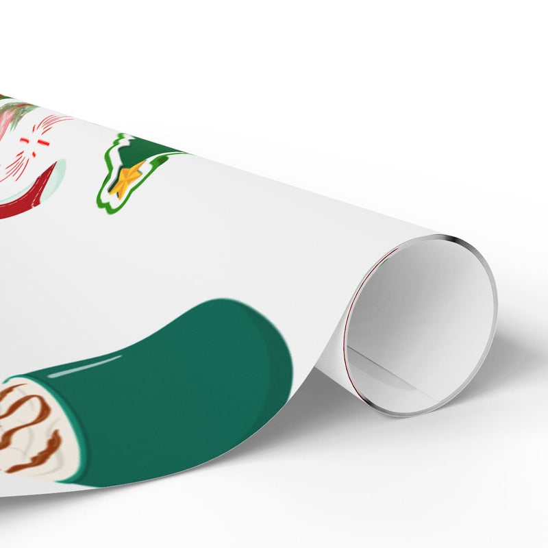 Christmas Cookie Gift Wrap, Gingerbread Nutcracker Wrapping Paper, Festive Holiday Wrapping Paper Roll, Vintage Christmas Present Wrap