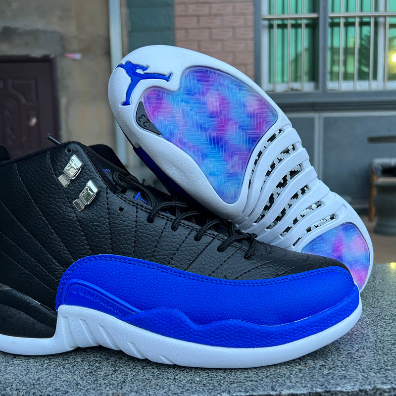 Sneakers, Blue Black Colorway, Lace Up Design, Casual Gift for Sneaker Fans