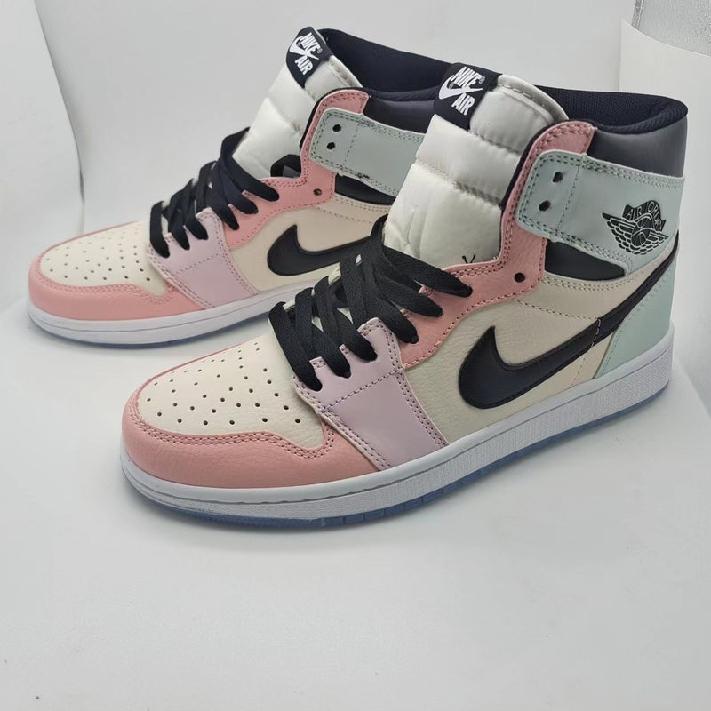 Sneakers, White Pink Colorway, Lace Up Design, Casual Gift for Sneaker Fans