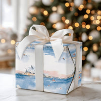 Kayaking Santa Australian Christmas Gift Wrap, Sydney Opera House Wrapping Paper, Aussie Holiday Wrapping Paper, Winter Gift Wrap Roll