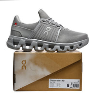 Low Top Sneakers, Gray Colorway, Lace Up Design, Casual Gift for Sneaker Fans