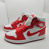 Sneakers, White Red Gray Colorway, Lace Up Design, Casual Gift for Sneaker Fans