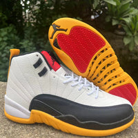 Sneakers, White Black Yellow Colorway, Lace Up Design, Casual Gift for Sneaker Fans