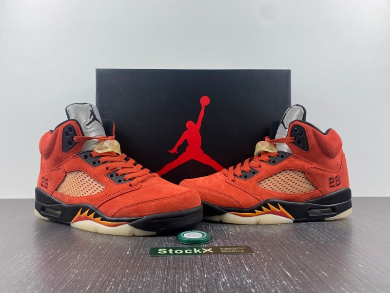 Sneakers, Orange Black Colorway, Lace Up Design, Casual Gift for Sneaker Fans