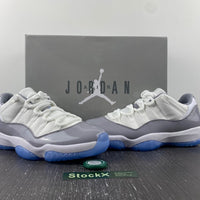 Low Top Sneakers, Blue White Gray Colorway, Lace Up Design, Casual Gift for Sneaker Fans