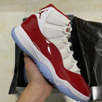 Sneakers, White Red Colorway, Lace Up Design, Casual Gift for Sneaker Fans