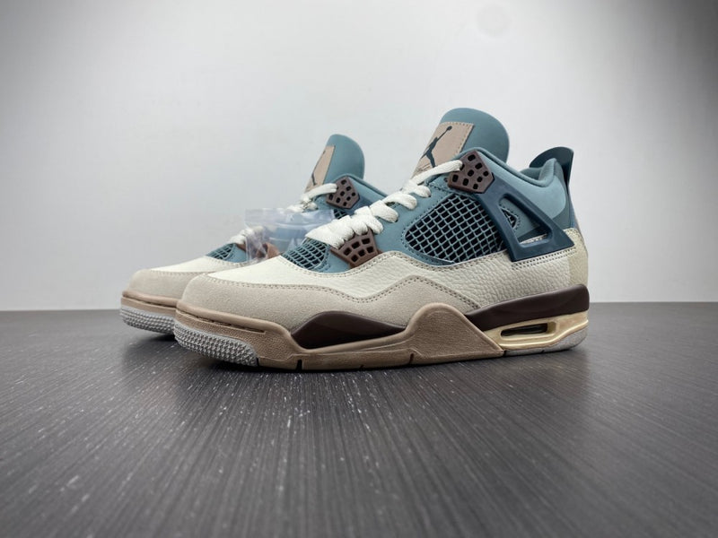 Sneakers, Blue White Brown Colorway, Lace Up Design, Casual Gift for Sneaker Fans