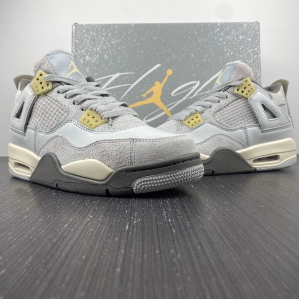 Low Top Sneakers, White Gray Yellow Colorway, Lace Up Design, Casual Gift for Sneaker Fans