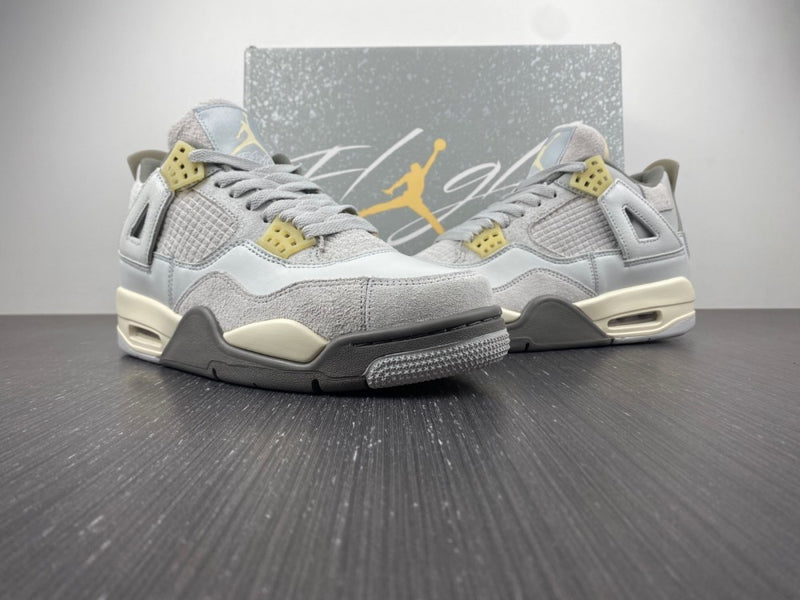 Low Top Sneakers, White Gray Yellow Colorway, Lace Up Design, Casual Gift for Sneaker Fans