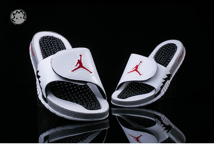 Retro Slides, White Black Colorway, Slip On Design, Casual Gift for Shoe Lovers