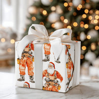 Electrician Christmas Gift Wrap, Lineman Santa Wrapping Paper, Utility Worker Holiday Wrapping Paper, Tradesman Xmas Gift Wrap Paper