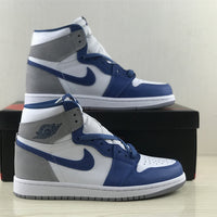 High Top Sneakers, Blue Colorway, Lace Up Design, Casual Gift for Sneaker Fans