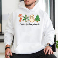 Gingerbread Christmas Pregnancy Announcement Hoodie, Cookies for Two Please Hoodie, Adorable Holiday Expecting Mom Hoodie, Winter Maternity Present
