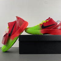 Low Top Sneakers, Neon Green Red Colorway, Lace Up Design, Casual Gift for Sneaker Fans