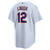 New York Mets Francisco Lindor White Home Replica Player Jersey
