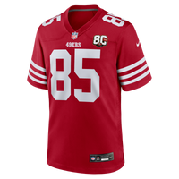 San Francisco 49ers George Kittle Scarlet 80th Anniversary Game Jersey