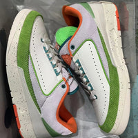 Low Top Sneakers, White Green Colorway, Lace Up Design, Casual Gift for Sneaker Fans