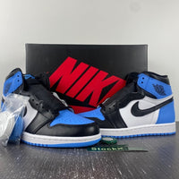High Top Sneakers, Blue Black Colorway, Lace Up Design, Casual Gift for Sneaker Fans