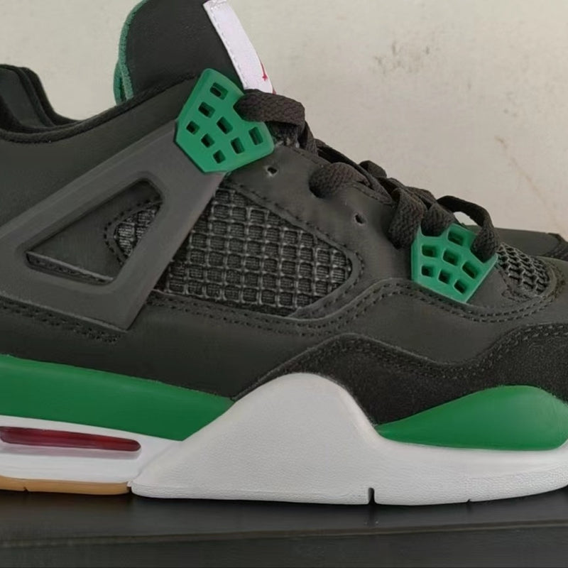 Sneakers, Black Green Colorway, Lace Up Design, Casual Gift for Sneaker Fans