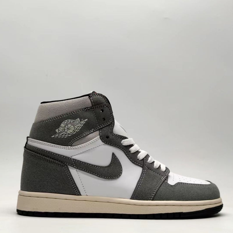 High Top Sneakers, Gray Black Colorway, Lace Up Design, Casual Gift for Sneaker Fans