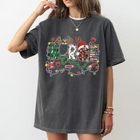 Festive Stethoscope Nurse Tee, Christmas Nurse T-Shirt, Registered Nurse Xmas Shirt, Nursing Student Holiday T-Shirt, RN Medical Staff Present
