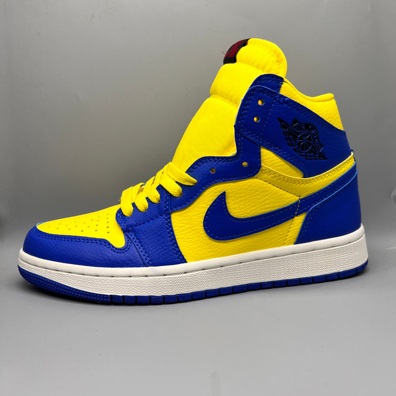 Sneakers, Blue Yellow Colorway, Lace Up Design, Casual Gift for Sneaker Fans