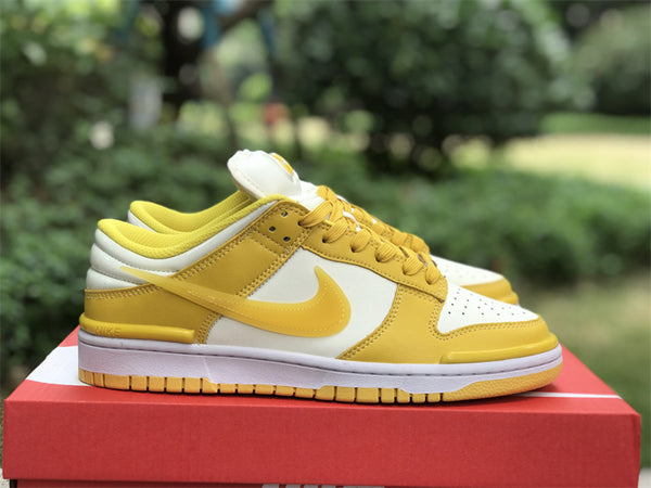 Low Top Sneakers, White Yellow Colorway, Lace Up Design, Casual Gift for Sneaker Fans