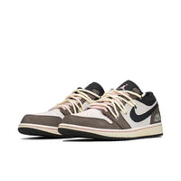 Low Top Sneakers, Brown Colorway, Valentine Design, Lace Up Design, Casual Gift for Sneaker Fans