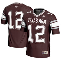 #12 Texas A&M Aggies Football Lightweight Fashion Jersey - Maroon