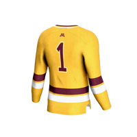 Minnesota Golden Gophers Lightweight Hockey Fashion Jersey - Gold