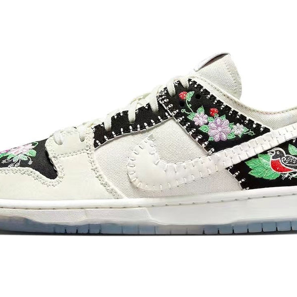 Low Top Sneakers, White Black Colorway, Lace Up Design, Casual Gift for Sneaker Fans