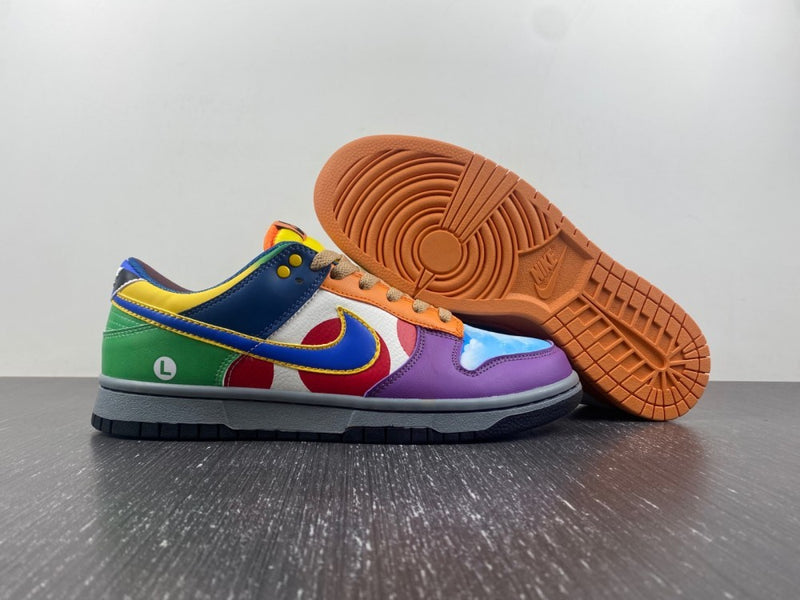 Low Top Sneakers, Multicolor Colorway, Lace Up Design, Casual Gift for Sneaker Fans