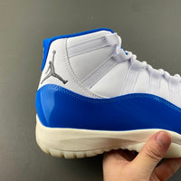 Low Top Sneakers, Blue White Colorway, Lace Up Design, Casual Gift for Sneaker Fans