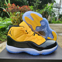 Sneakers, White Black Yellow Colorway, Lace Up Design, Casual Gift for Sneaker Fans