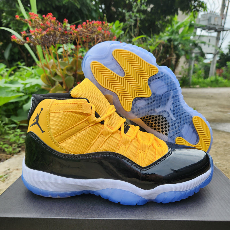 Sneakers, White Black Yellow Colorway, Lace Up Design, Casual Gift for Sneaker Fans