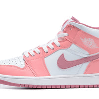 Sneakers, Pink White Colorway, Lace Up Design, Casual Gift for Sneaker Fans