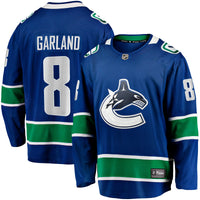 Vancouver Canucks Conor Garland Blue Home Breakaway Jersey