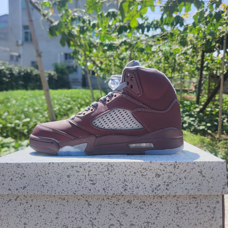 Sneakers, Burgundy Colorway, Lace Up Design, Casual Gift for Sneaker Fans