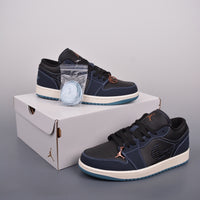 Retro Low Top Sneakers, Blue White Black Navy Colorway, Lace Up Design, Casual Gift for Sneaker Fans